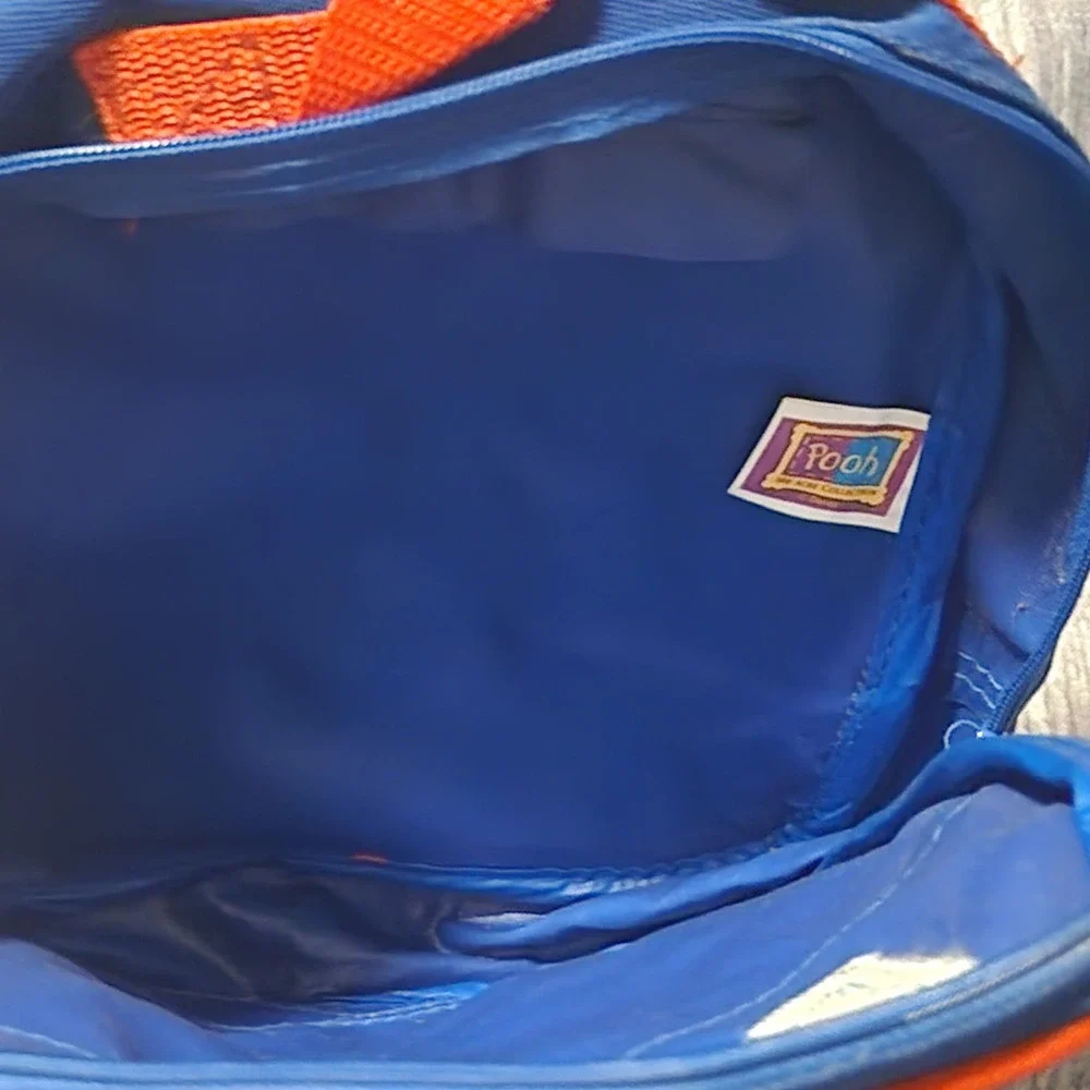 Vintage Disney Winnie the Pooh Mini‎ Backpack Kid School Bag Blue Red